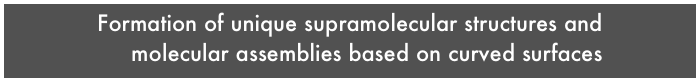 Formation of unique supramolecular structures and       molecular assemblies based on curved surfaces
