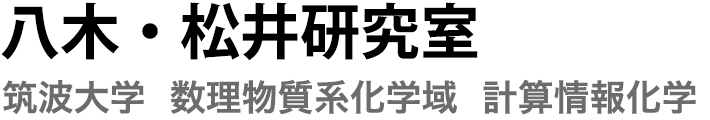 八木・松井研究室 筑波大学 数理物質系化学域 計算情報化学